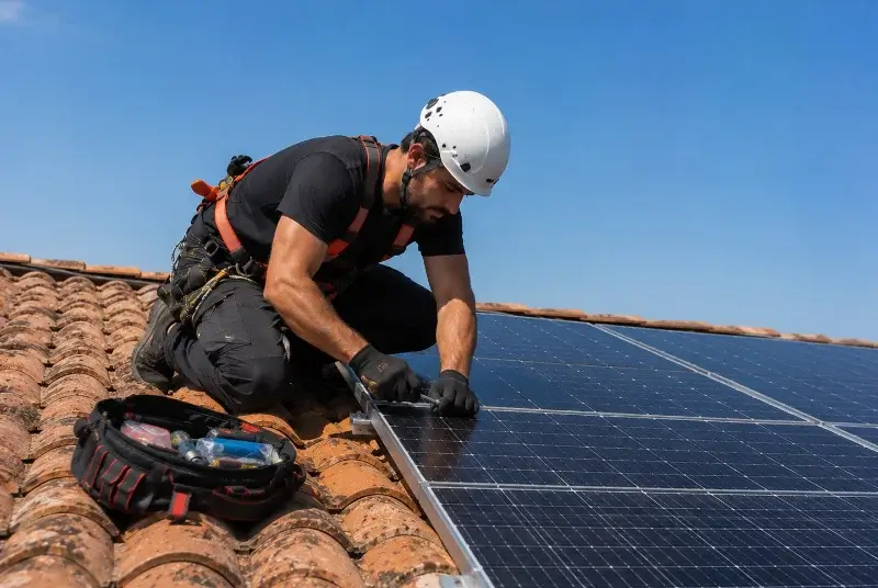 Maintenance et monitoring de panneaux solaires à Ger