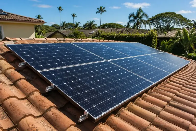 Installation de panneaux solaires à Ger